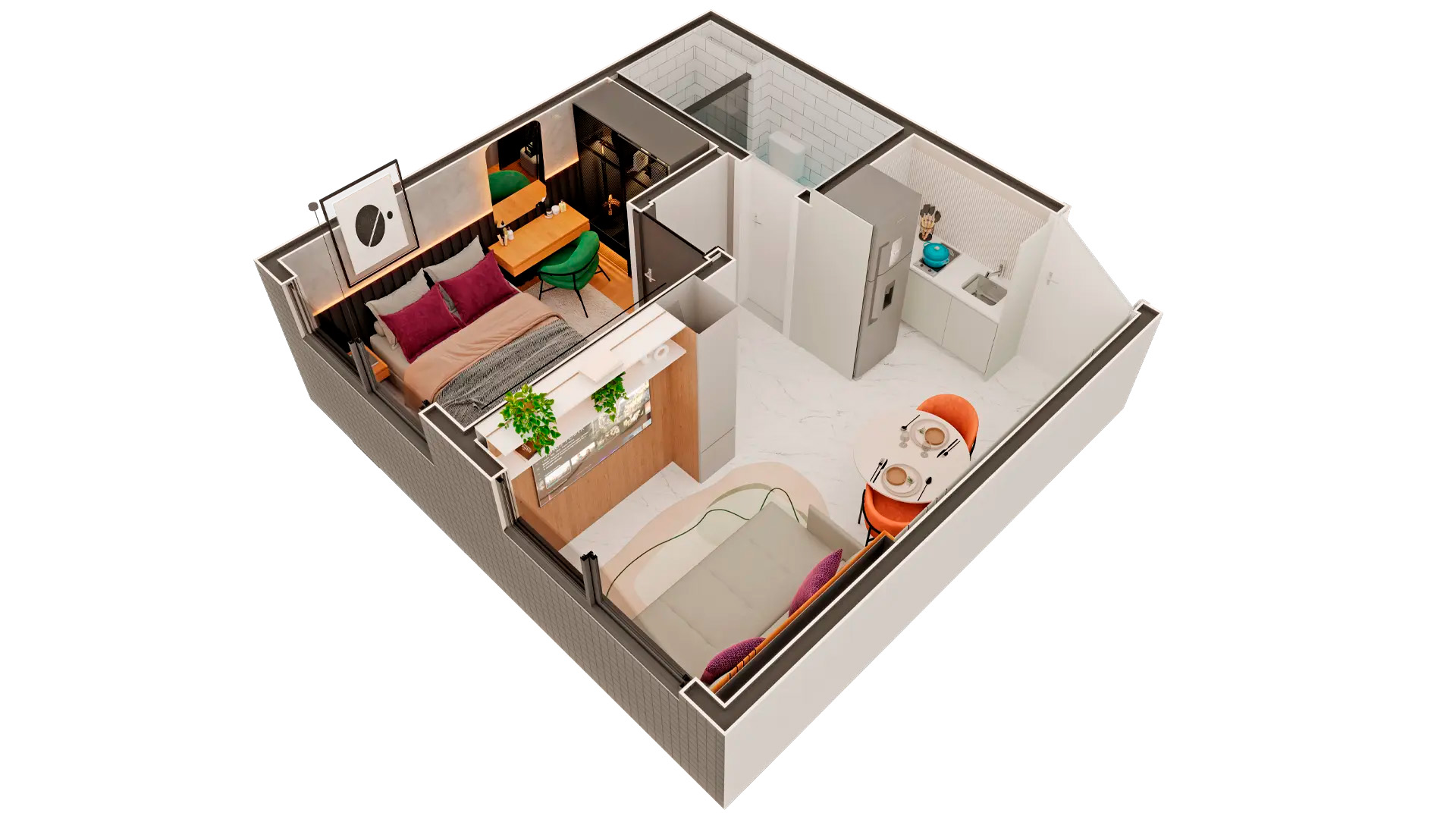 Apartamento 1 quarto