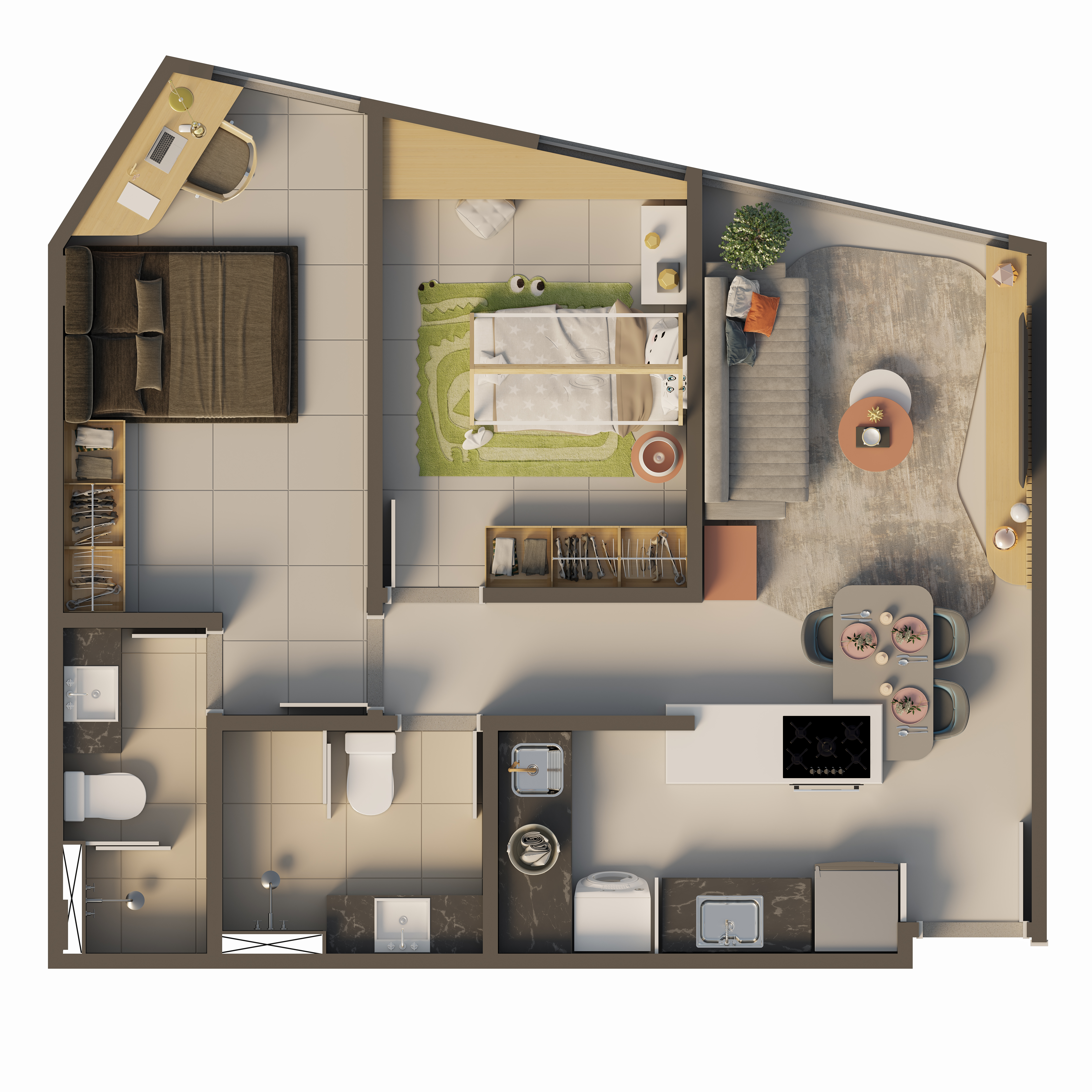 APARTAMENTO 2 QUARTOS